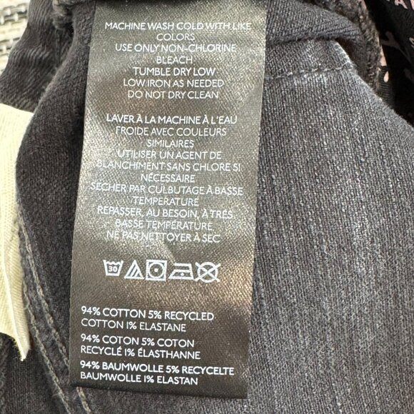 Free People We The Free Daliah Stacked Low Rise Straight Leg Jeans Black Size 30 - Picture 13 of 14